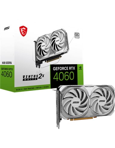 MSI GeForce® RTX 4060 8GB VENTUS 2X WHITE OC