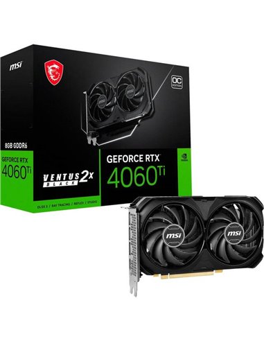 MSI GeForce® RTX 4060 TI 8GB VENTUS 2X BLACK OC