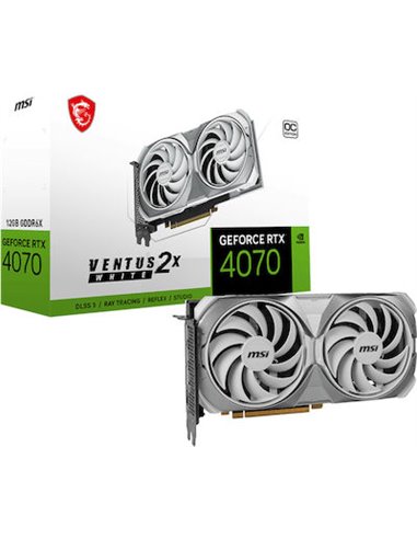 MSI GeForce® RTX 4070 12GB Ventus 2X WHITE OC