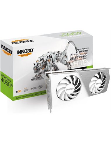 VGA Inno3D GeForce® RTX 4060TI 8GB Twin X2 OC White