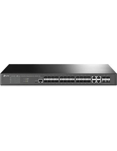 TP-Link JetStream 24-Port SFP L2+ Managed Switch with 4 10GE SFP+ Slots