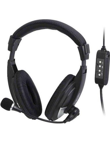 LogiLink Headset Stereo with Microphone USB Black HS0019