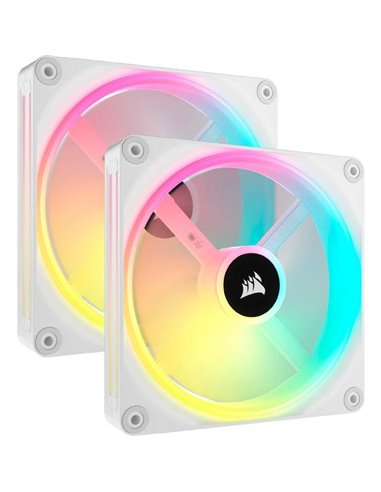 Corsair iCUE LINK QX140 RGB 140mm PWM Fan Starter Kit - White - CO-9051008-WW