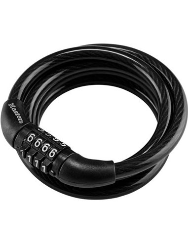 Master Lock Coiled Cord 120cm 8143EURDPRO