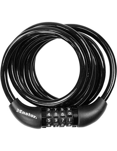 Master Lock Coiled Cord 180cm 8221EURDPRO