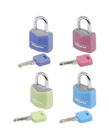 Master Lock 4 Padlocks 20mm 9120EURQCOLNOP