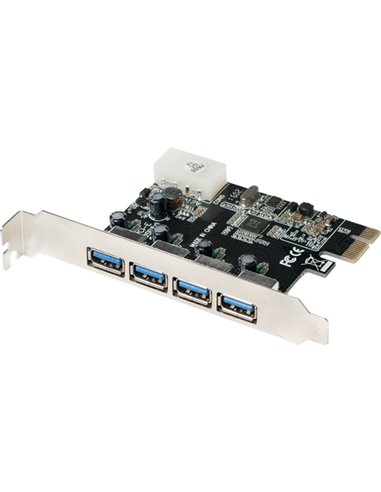 LogiLink USB 3.0 4-Port PCIe Card - USB adapter