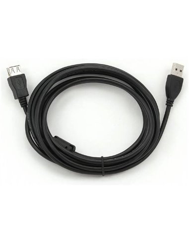 Gembird 3m USB 2.0 A M/FM USB cable USB A Black