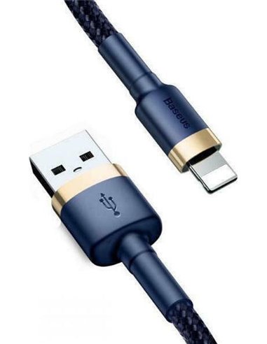 Baseus CALKLF-CV3 lightning cable 2 m Blue, Gold