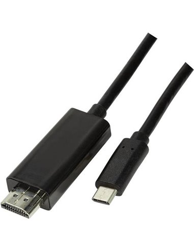 LogiLink USB 3.2 Gen1 Type-C cable, C/M to HDMI-A/M, 4K/60 Hz, black, 3 m UA0330