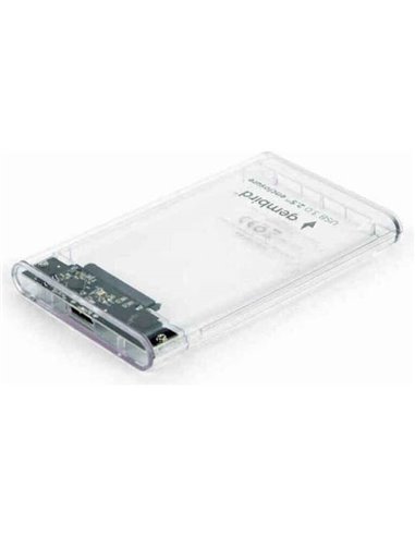 Gembird EE2-U3S9-6 storage drive enclosure HDD enclosure Transparent 2.5"