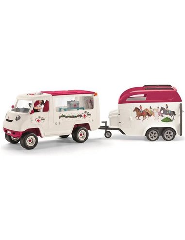 Schleich Horse Club 42439 Mobile Vet with Hanoverian Foal