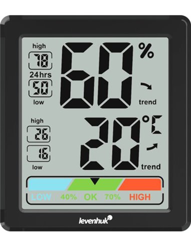 Levenhuk Wezzer BASE L20 thermohygrometer black