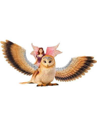 Schleich bayala 70789 Fairy in Flight on Glam Owl