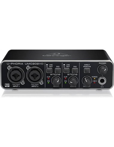 Behringer UMC202HD recording audio interface