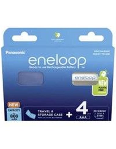 1x4 Panasonic Eneloop Micro AAA 800mAh + battery box BK-4MCDEC4BE