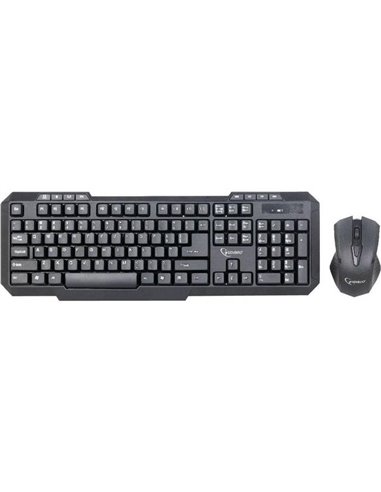 Gembird KBS-WM-02 keyboard Mouse included RF Wireless QWERTY US English Black