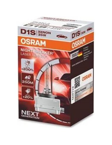 OSRAM XENARC NIGHT BREAKER LASER NEXTGEN D1S (66140XNN-HCB) CAR XENON HEADLIGHTS 2 pc(s)