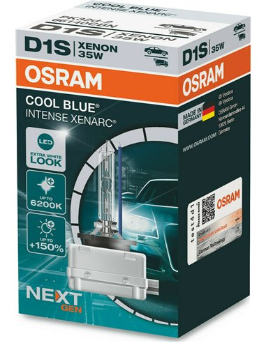 OSRAM XENARC COOL BLUE INTENSE (NEXT GEN) D1S DUO (66140CBN-HCB) CAR XENON HEADLIGHTS 2 pc(s)