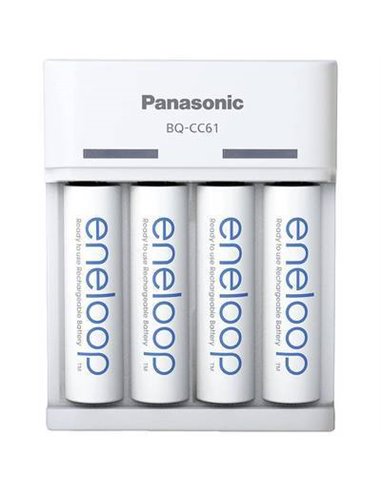 Panasonic Eneloop Basic Charger USB BQ-CC61 incl. 4xAA 2200mAh