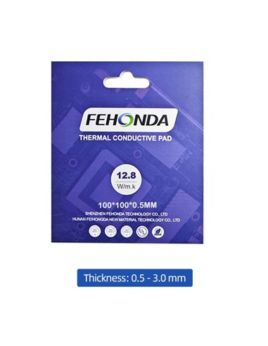 FEHONDA THERMAL PAD 12,8W/MK, 100MM*100MM SIZE, 0,5MM THICKNESS