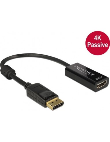 DeLOCK DisplayPort 1.2 St HDMI Bu 4K, adapters (62609)