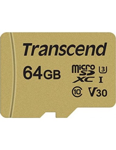 Transcend microSDHC Card 64GB, memory card (TS64GUSD500S)