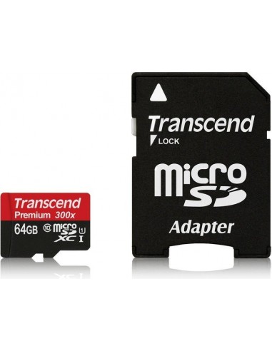 Transcend microSDHC Card 64 GB Premium memory card (TS64GUSDU1)