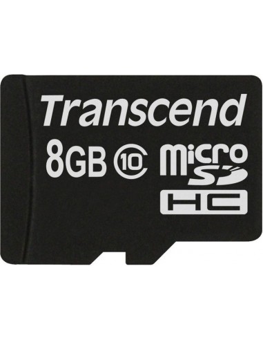 Transcend microSDHC Card 8GB Memory Card (TS8GUSDC10)