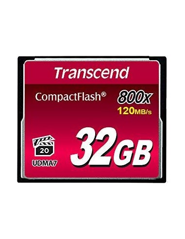 Transcend Compact Flash Card 32 GB CF800X, memory card (TS32GCF800)