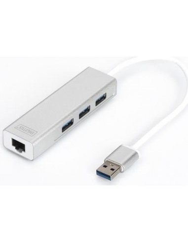 Digitus USB 3.0 3-Port Hub with Gigabit LAN, USB hub (DA-70250-1)