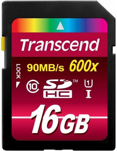 Transcend Secure Digital SDHC UHS-I 16GB memory card (TS16GSDHC10U1)