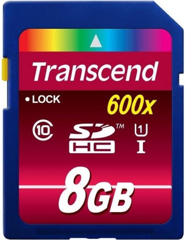 Transcend Secure Digital SDHC UHS-I 8GB memory card (TS8GSDHC10U1)