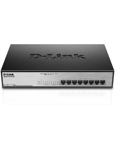 D-Link DGS-1008MP 140W / 1000 / UNM / 8, Switch (DGS-1008MP)