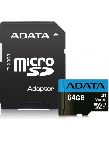 ADATA Premier 64GB microSDHC, Memory Card (AUSDX64GUICL10A1-RA1)