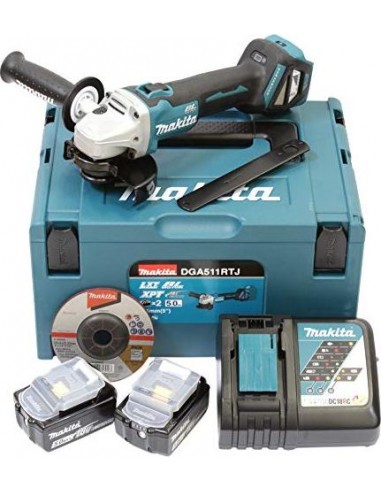 Makita Cordless angle DGA511RTJ, 18Volt (DGA511RTJ)