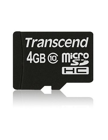 Transcend microSDHC Card 4GB Memory Card (TS4GUSDC10)