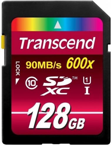 Transcend Secure Digital SDXC UHS-I 128 GB memory card (TS128GSDXC10U1)