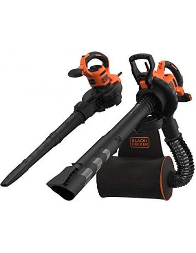 BLACK+DECKER 3-in-1 electric leaf vacuum BEBLV300-QS, leaf vacuum / blower (BEBLV300-QS)