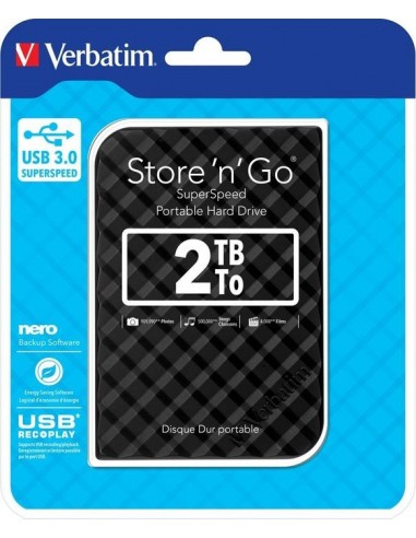 Verbatim Store 'n' Go USB 3.0 2TB hard drive (53195)