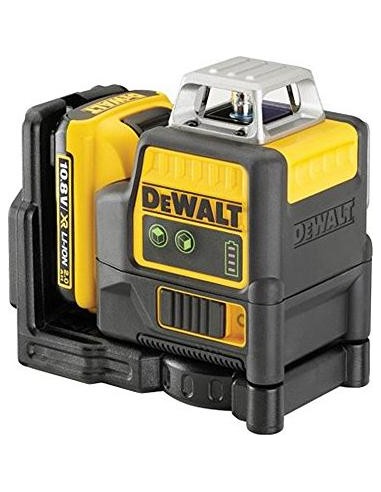 DeWalt Line laser 2x360 ° DCE0811D1G QW, 10.8 volts, cross line laser (DCE0811D1G-QW)