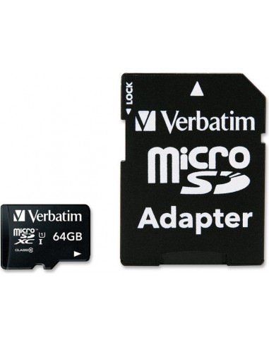 Verbatim microSDXC 64 GB Class 10 UHS-1, memory card (44084)