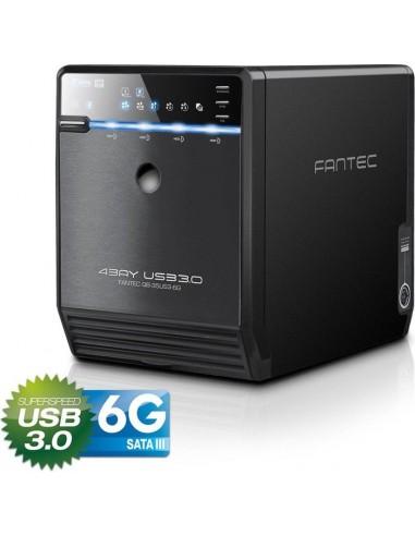 FANTEC QB-35US3-6G black 4x3,5  SATA HDD USB3.0 eSATA