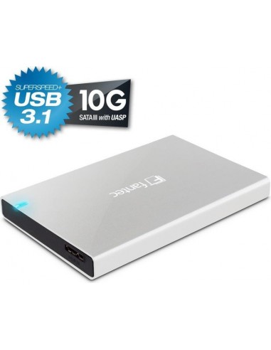 FANTEC ALU-25B31 silver 2,5  USB 3.1 Aluminium