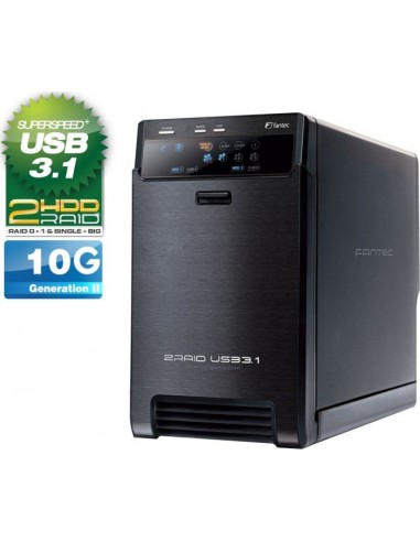 Fantec QB-X2U31R black 2 x 3,5 SATA Raid HDD USB 3.1