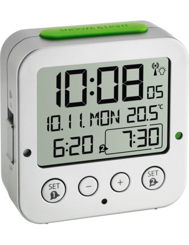 TFA 60.2528.54 Bingo Funk Alarm Clock with Temperatur