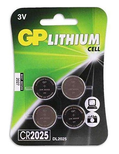 1x4 GP CR2025 3V Lithium Cell