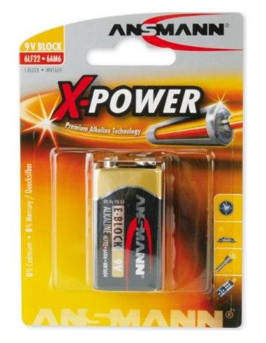 1 Ansmann Alkaline 9V block X-Power