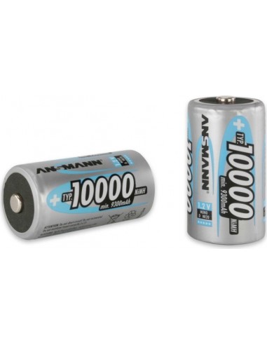 1x2 Ansmann NiMH rech.bat. 10000 Mono D 9300 mAh