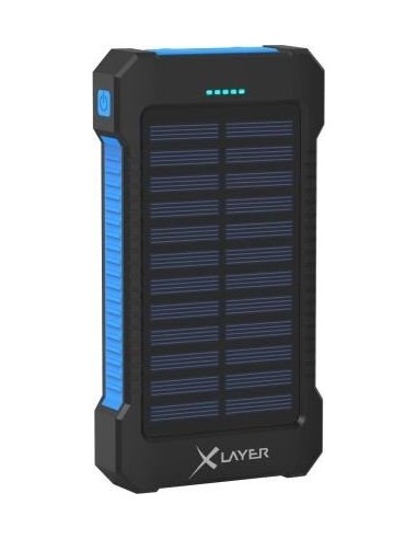 Xlayer Powerbank PLUS Solar Black/Blue 8000mAh